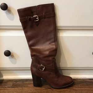 Michael Kors brown knee-high boots